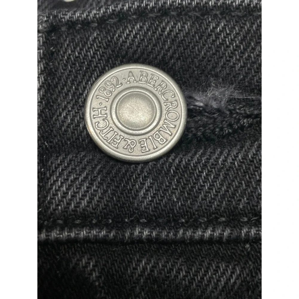 Abercrombie & Fitch Jeans WOMENS 32/14R 90s Straight Ultra High Rise Distressed - Picture 10 of 16